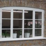 Hardwood window with conservation double glazing