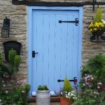 Softwood cottage door and frame