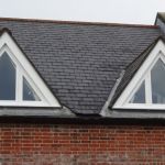 Painted Accoya dormer windows and barges