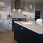 Shaker style kitchen with silestone worktops